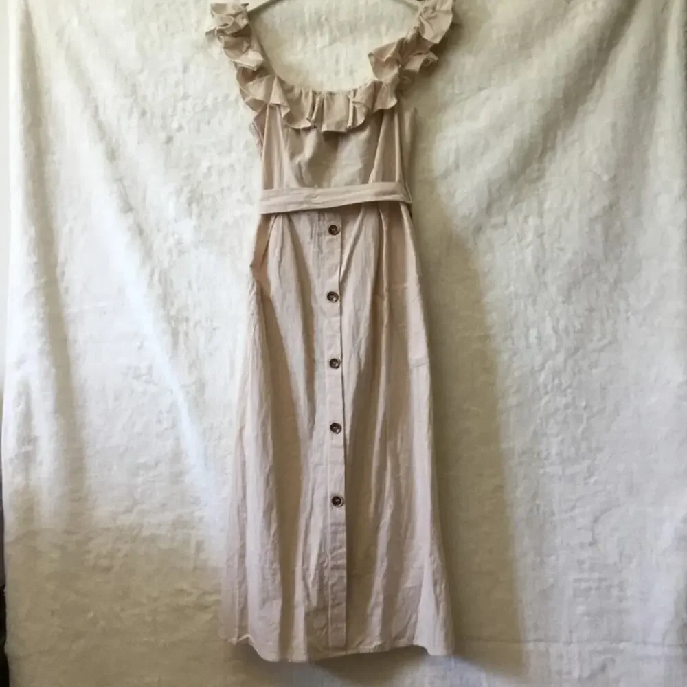 Cupshe Beige Off-Shouder Dress - Picture 2 of 9